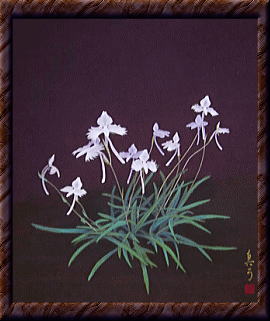 鷺草（日本画）